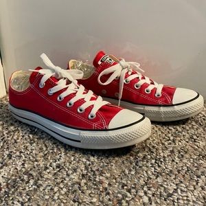 Red  Unisex All Star Converse